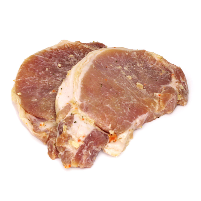 Pork Chop Boneless Marinated, by lb | Gotham Gourmet Provisions